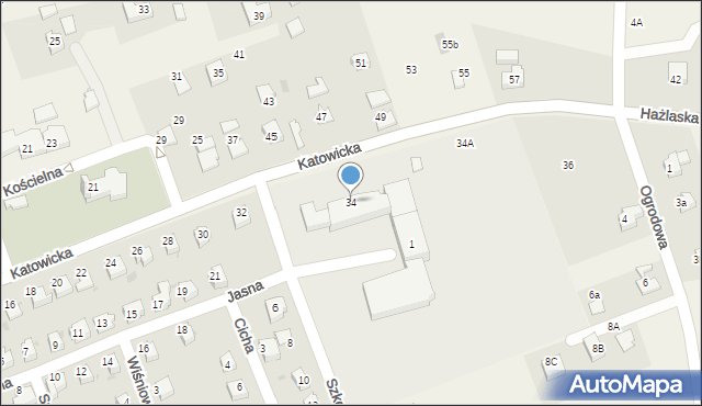 Pogwizdów, Katowicka, 34, mapa Pogwizdów