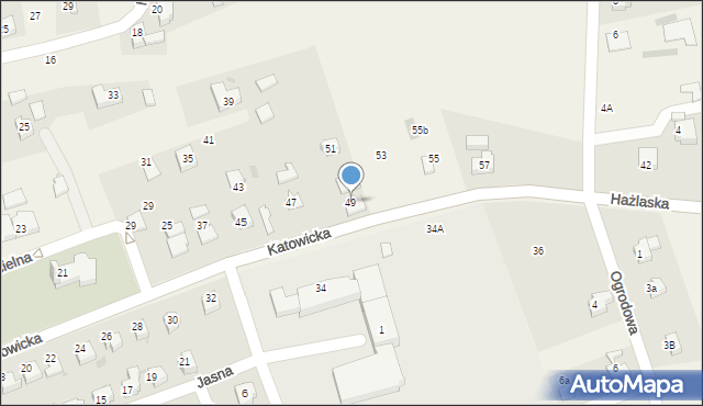 Pogwizdów, Katowicka, 49, mapa Pogwizdów