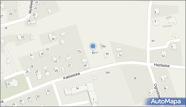 Pogwizdów, Katowicka, 53, mapa Pogwizdów