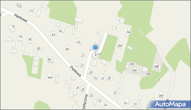 Pólko, Kasztanowa, 4, mapa Pólko