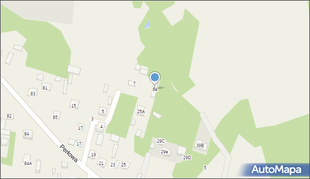 Pólko, Kasztanowa, 8a, mapa Pólko