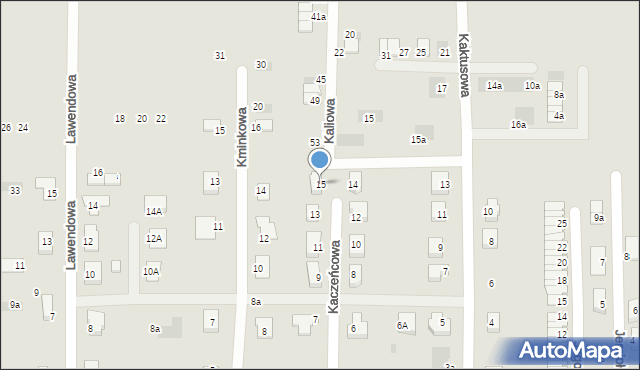 Polkowice, Kaczeńcowa, 15, mapa Polkowice