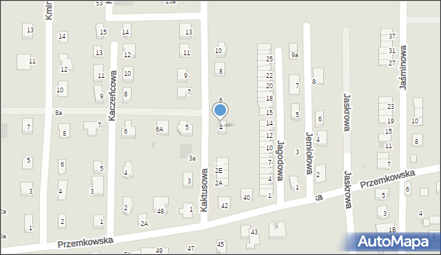 Polkowice, Kaktusowa, 4, mapa Polkowice