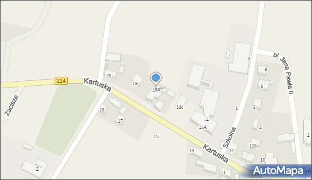 Pomieczyno, Kartuska, 16A, mapa Pomieczyno