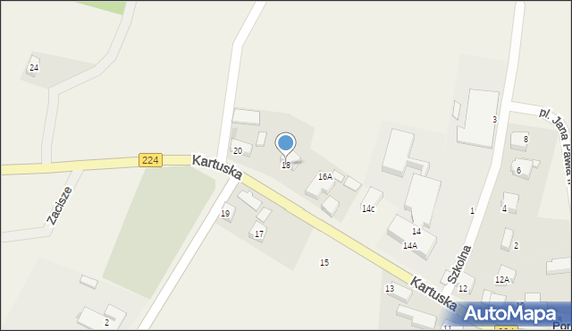 Pomieczyno, Kartuska, 18, mapa Pomieczyno