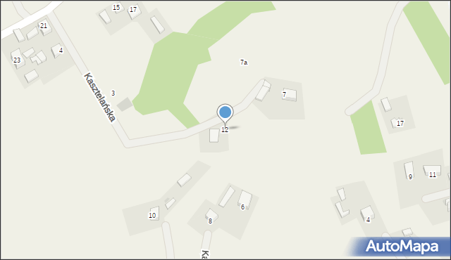 Poręba Żegoty, Kasztelańska, 12, mapa Poręba Żegoty