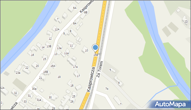 Poronin, Kasprowicza Jana, 10a, mapa Poronin