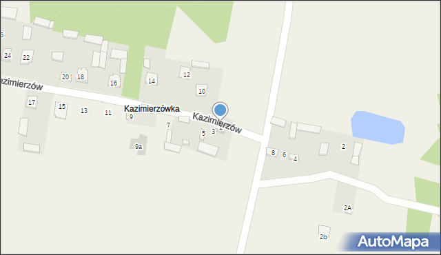 Postoliska, Kazimierzów, 1, mapa Postoliska