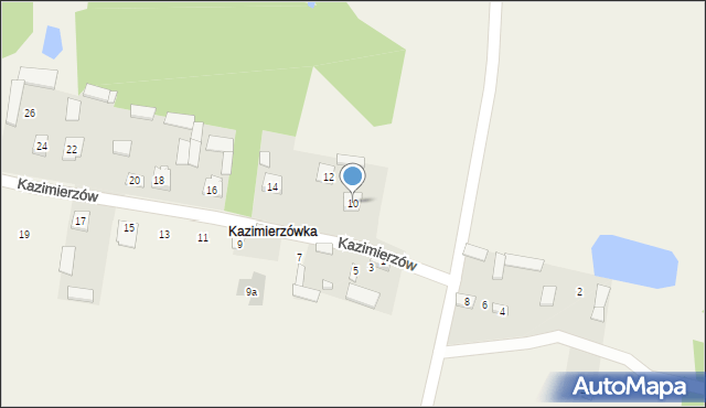 Postoliska, Kazimierzów, 10, mapa Postoliska