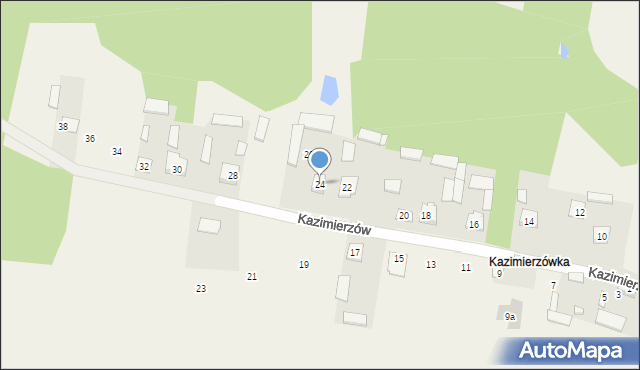 Postoliska, Kazimierzów, 24, mapa Postoliska