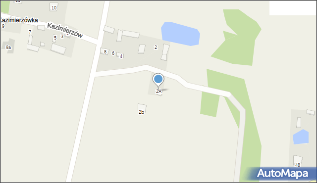Postoliska, Kazimierzów, 2A, mapa Postoliska