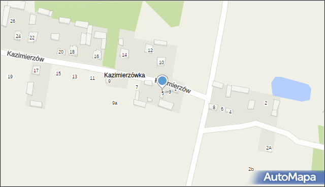 Postoliska, Kazimierzów, 5, mapa Postoliska