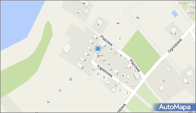 Prądocin, Kąpielowa, 16, mapa Prądocin