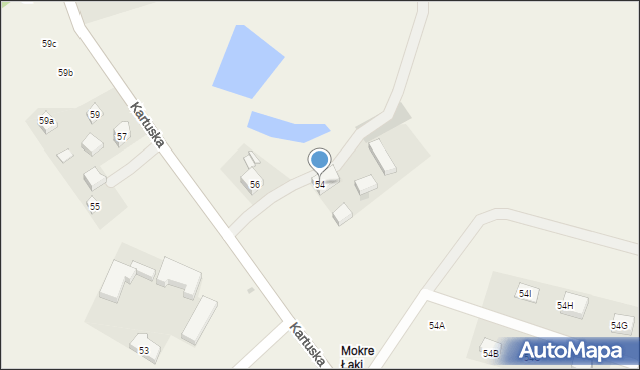 Prokowo, Kartuska, 54, mapa Prokowo