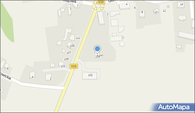 Pruchna, Katowicka, 104, mapa Pruchna