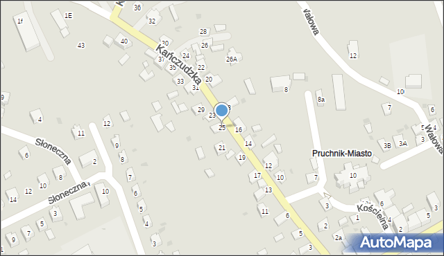 Pruchnik, Kańczudzka, 25, mapa Pruchnik