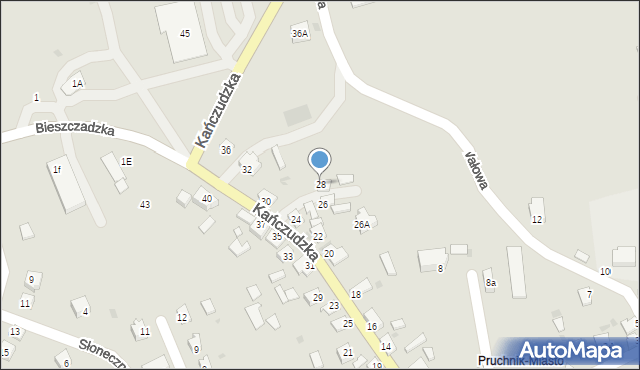 Pruchnik, Kańczudzka, 28, mapa Pruchnik