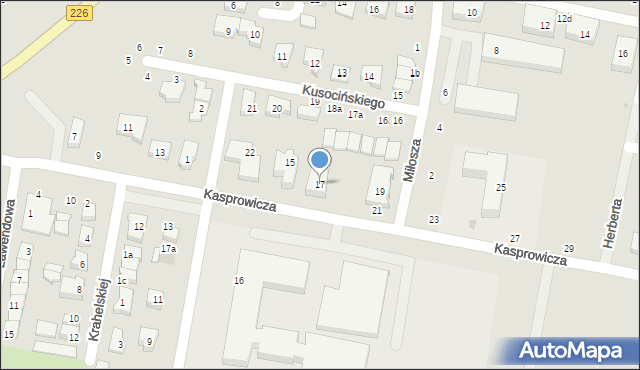 Pruszcz Gdański, Kasprowicza Jana, 17, mapa Pruszcz Gdański