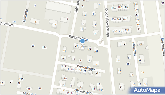 Pruszcz Gdański, Kasprowicza Jana, 22, mapa Pruszcz Gdański