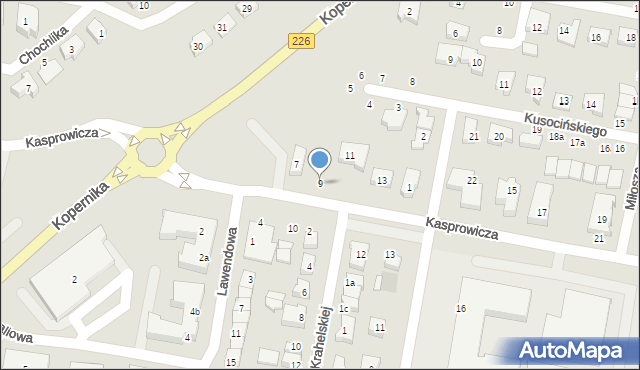 Pruszcz Gdański, Kasprowicza Jana, 9, mapa Pruszcz Gdański