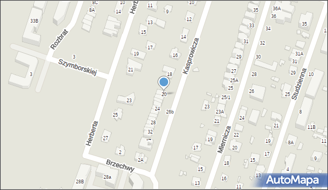 Pruszków, Kasprowicza Jana, 20, mapa Pruszków