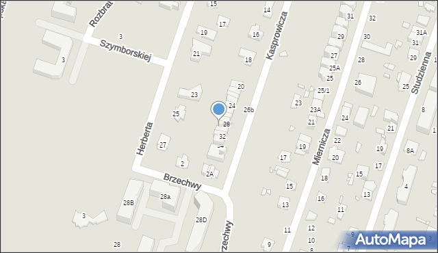 Pruszków, Kasprowicza Jana, 30A, mapa Pruszków