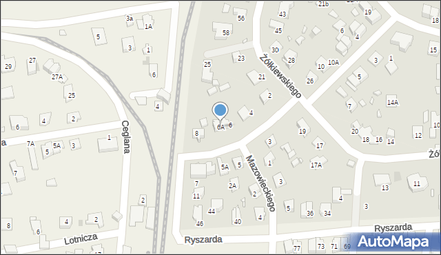 Pruszków, Kasztanowa, 6A, mapa Pruszków