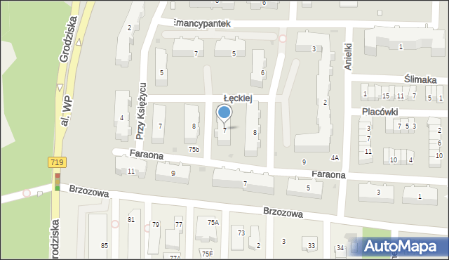 Pruszków, Katarynki, 7, mapa Pruszków