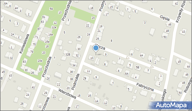 Pruszków, Kacza, 11, mapa Pruszków