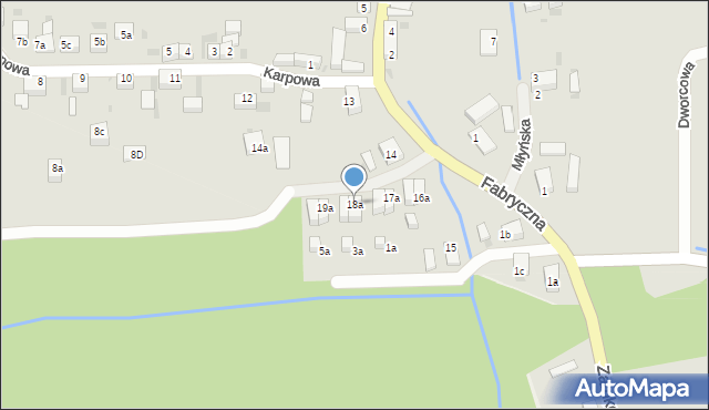 Przemków, Karpowa, 18a, mapa Przemków