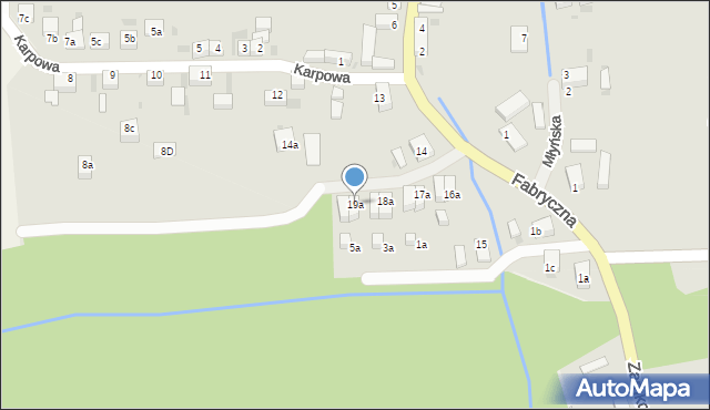 Przemków, Karpowa, 19a, mapa Przemków