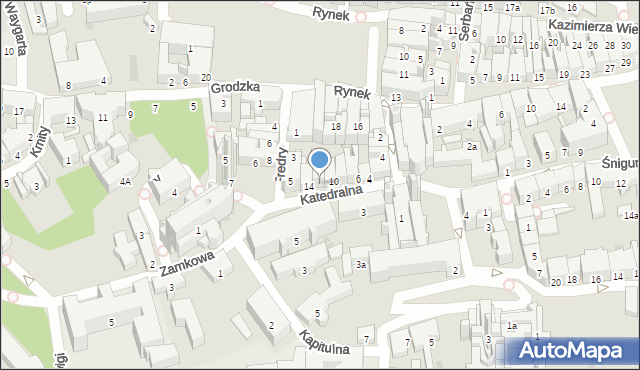 Przemyśl, Katedralna, 12, mapa Przemyśla