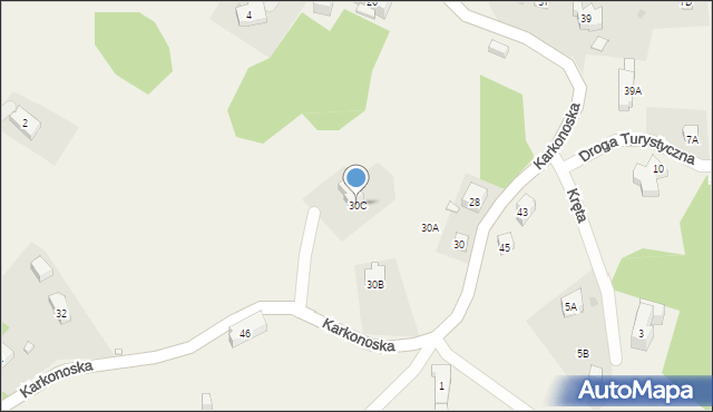 Przesieka, Karkonoska, 30C, mapa Przesieka
