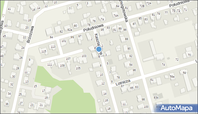 Przeźmierowo, Kasztanowa, 6, mapa Przeźmierowo