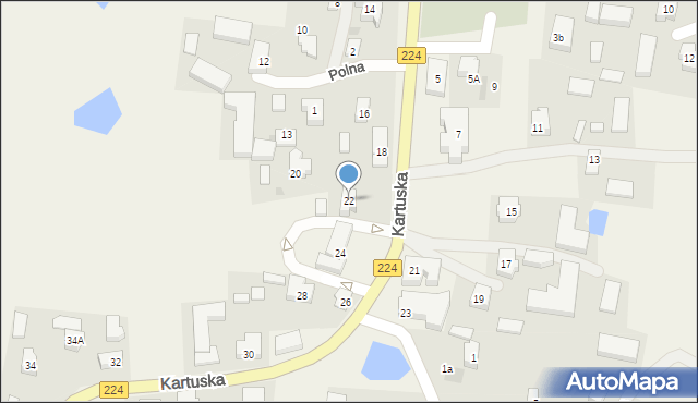 Przodkowo, Kartuska, 22, mapa Przodkowo