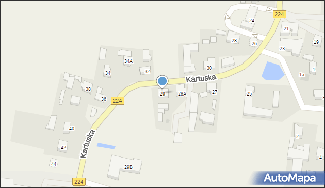 Przodkowo, Kartuska, 29, mapa Przodkowo