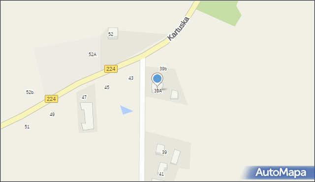 Przodkowo, Kartuska, 39A, mapa Przodkowo