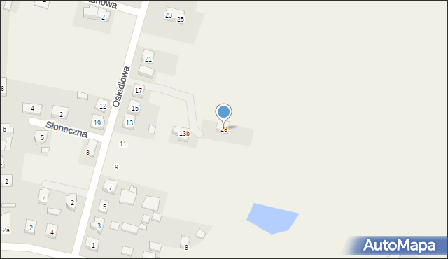 Przyborów, Kasztanowa, 28, mapa Przyborów