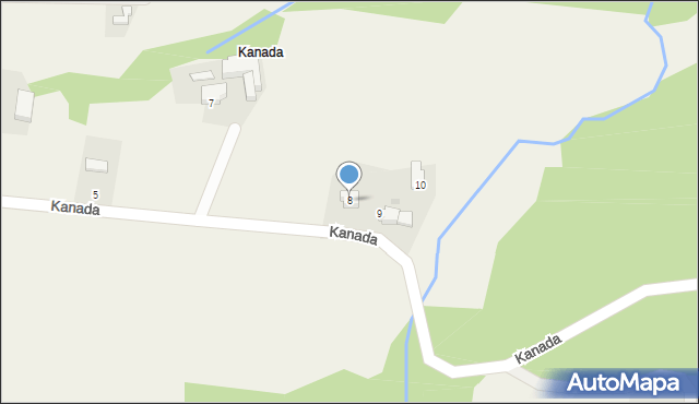 Przybradz, Kanada, 8, mapa Przybradz