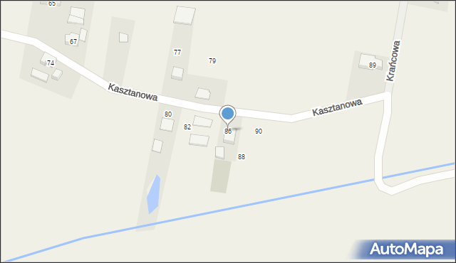 Przygodzice, Kasztanowa, 86, mapa Przygodzice