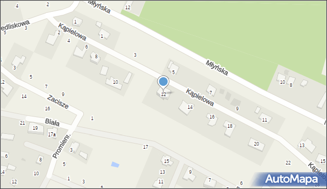 Przyłęki, Kąpielowa, 12, mapa Przyłęki
