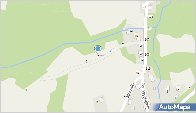 Przyłęków, Kamienna, 5, mapa Przyłęków