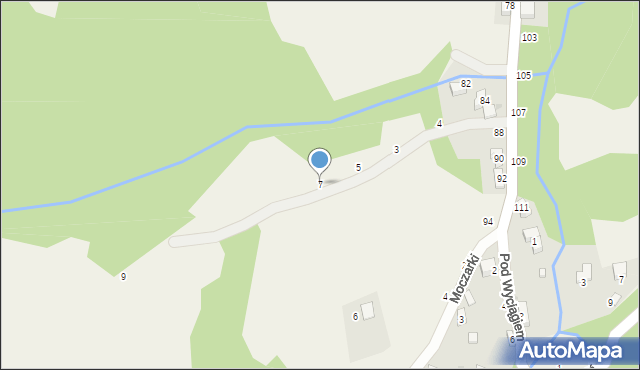 Przyłęków, Kamienna, 7, mapa Przyłęków