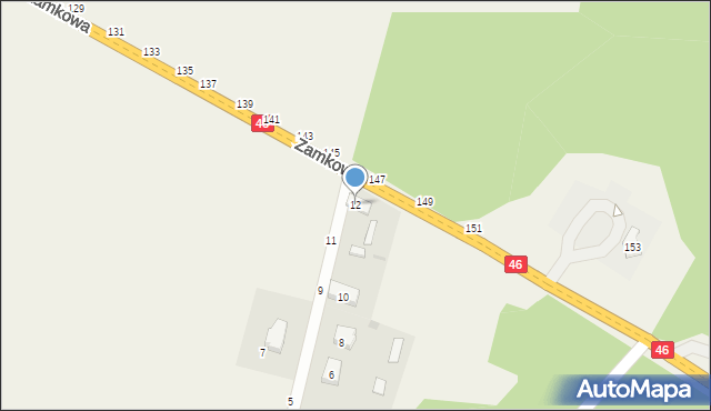 Przymiłowice, Kasztanowa, 12, mapa Przymiłowice
