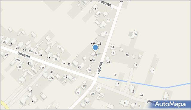 Psary, Kamienna, 15, mapa Psary