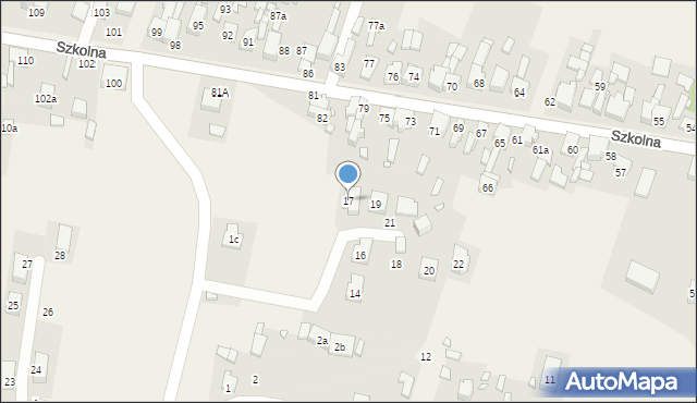 Psary, Kamienna, 17, mapa Psary