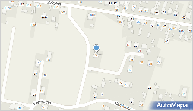 Psary, Kamienna, 1c, mapa Psary