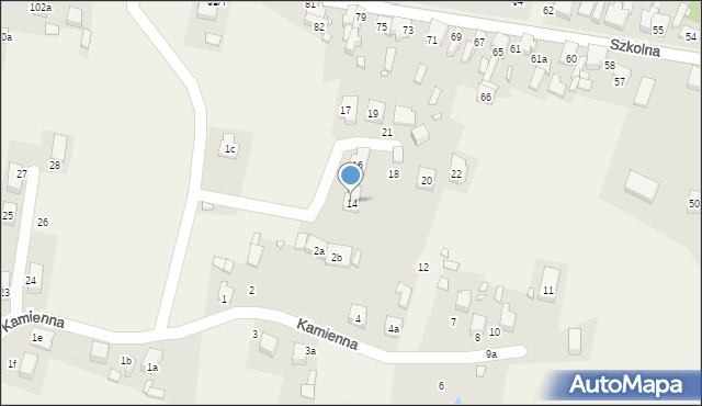 Psary, Kamienna, 3b, mapa Psary