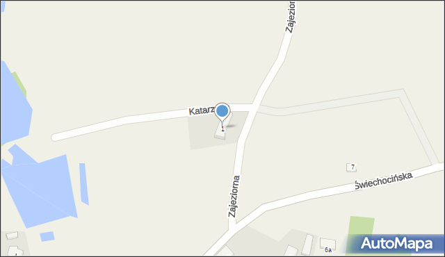 Pszczew, Katarzyny, 1, mapa Pszczew