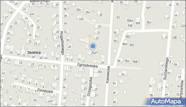 Pszczyna, Katowicka, 27A, mapa Pszczyny